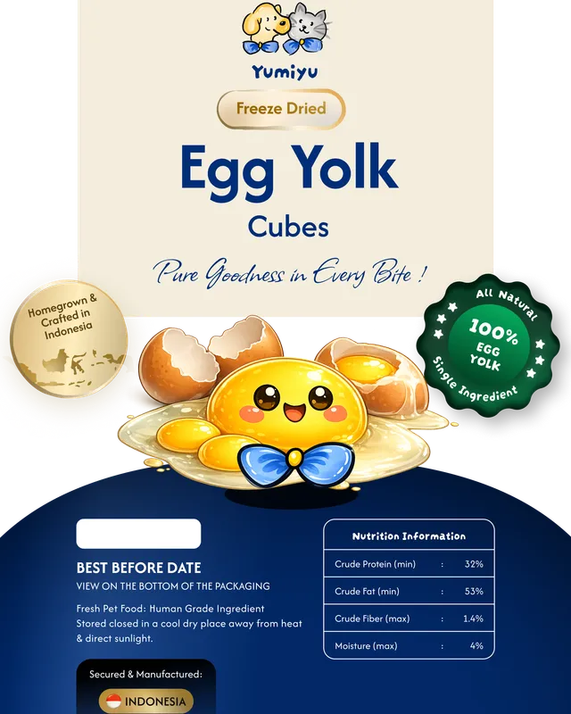 Egg Yolk Cubes packaging
