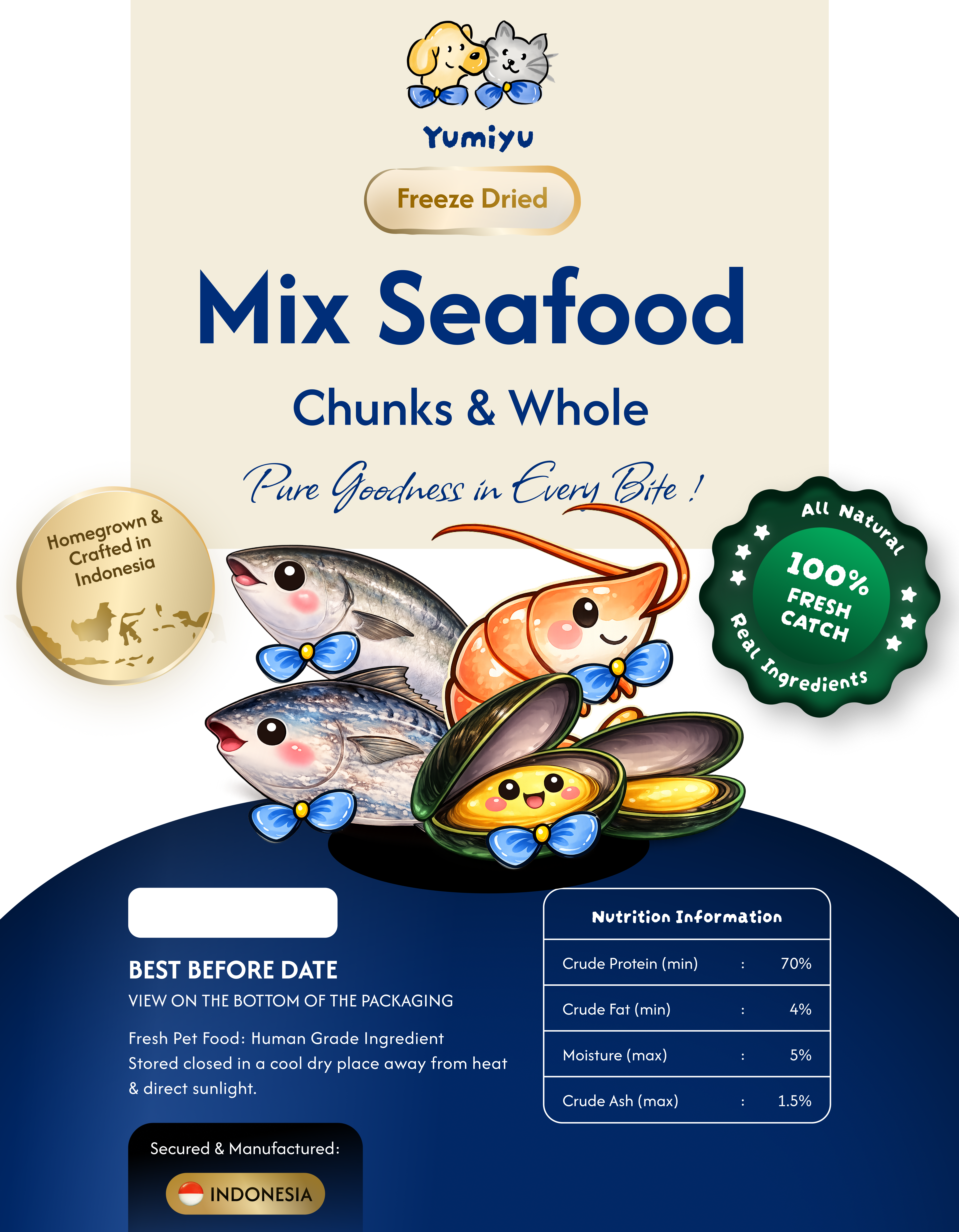 Mix Seafood Chunks & Whole