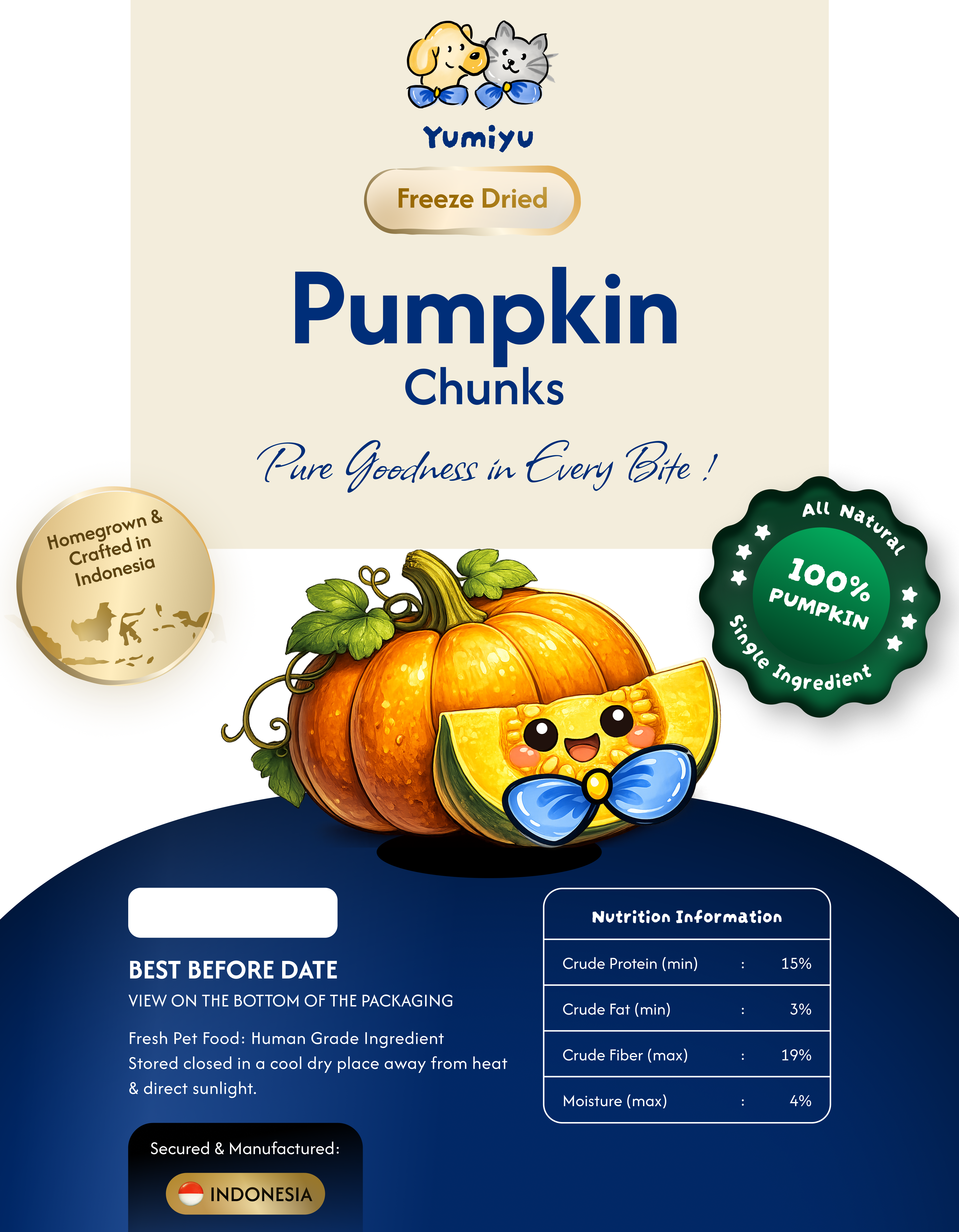 Pumpkin Chunks packaging